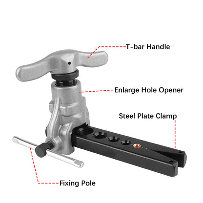 Reamer Flaring Tool Copper Pipe Flaring Tool Copper Tube Expander Eccentric Tube Expander Tool Maintenance Refrigeration Tools