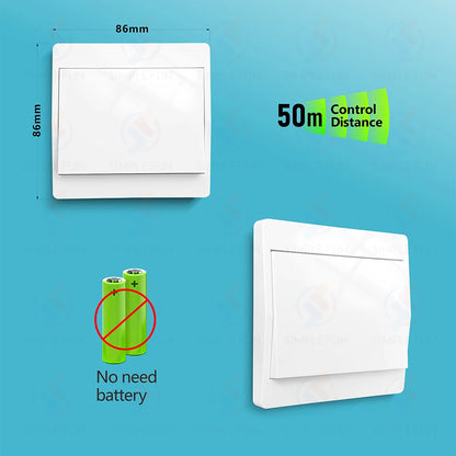 Mini 433MHz Smart Light Switch,50m Self Powered Wireless Wall Switch No Need Battery,110V 220V Mini RF Module,for Home Appliance