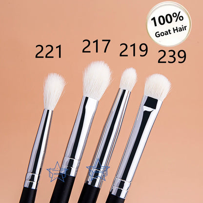 Makeup Eyeshadow Brushes Flat Eye Shadow Shader Crease Blending Brushes Goat Hair Eye Shadow Liquid Cream Powder Make Up Tool