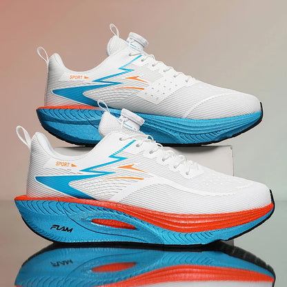 Men's breathable, non-slip, comfortable, shock-absorbing carbon plate running shoes, couple matching sports casual running shoes
