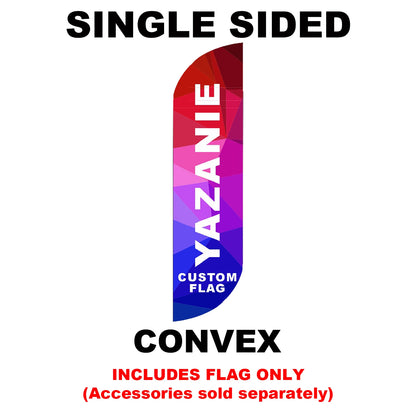 Single or Double Sided Custom Beach Feather Flag Advertising Swooper Teardrop Flag for Outdoor Business and Events Promotion