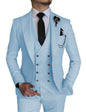 3 Piece Men's Wedding Dress Suits Slim Fit Lapel Tuxedos Party Leisure Formal Male Suit For Groomsman Suit (Blazer+Vest+Pants)
