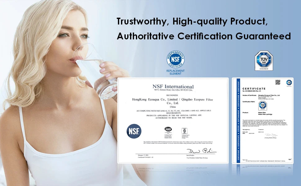 Water Filter Cartridges, Replacement for Brita Maxtra+ Pitcher, Brita Universal Filter Cartridge, NSF Certified
