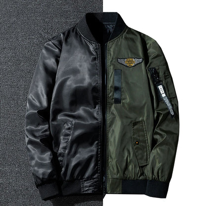 Men's Outerwear Air Force Jacket MA1 Autumn/Winter Trendy Double-sided Lightweight Plus-size Baseball Coat