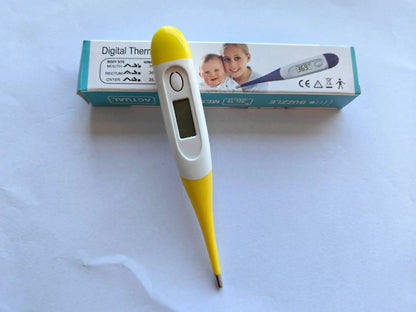 Digital Thermometer with Soft Tip, Oral & Armpit Temperature Test for Baby Adults, Home First Aid Fever Detection Tool