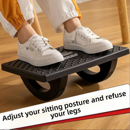 Portability with Massage Rollers Foot Rest 180 Degree Swing Ergonomic Foot Stool Office Foot Rest Under Desk