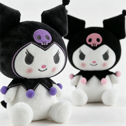 2026 New Sanrio Strawberry Kuromi & My Melody Plush Pillow, Soft Fluffy Stuffed Doll, Cute Bedroom Decor Surprise Gift for Girls