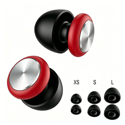 XYM Silicone Soundproof  Anti Noise Bullet Type Earplugs Portable Sports, Sleep  Noise Reduction Silicone Earplugs Reusable