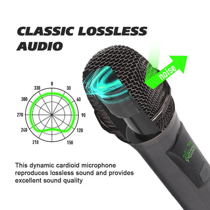 LMBGM W7 2.4G wireless charging handheld microphone system with long battery life for churches, karaoke, outdoor performances