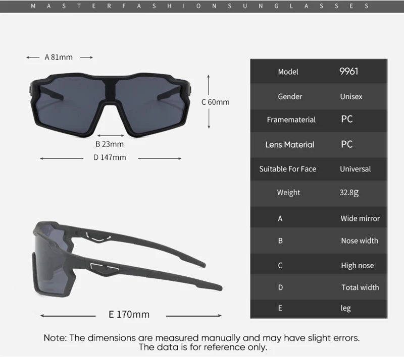 BUCKLOS Cycling Glasses Bike Goggle Outdoor Sport UV Protection Eyeswear Sunglasses Basic/Polarized Bicycle Glasses for Road MTB