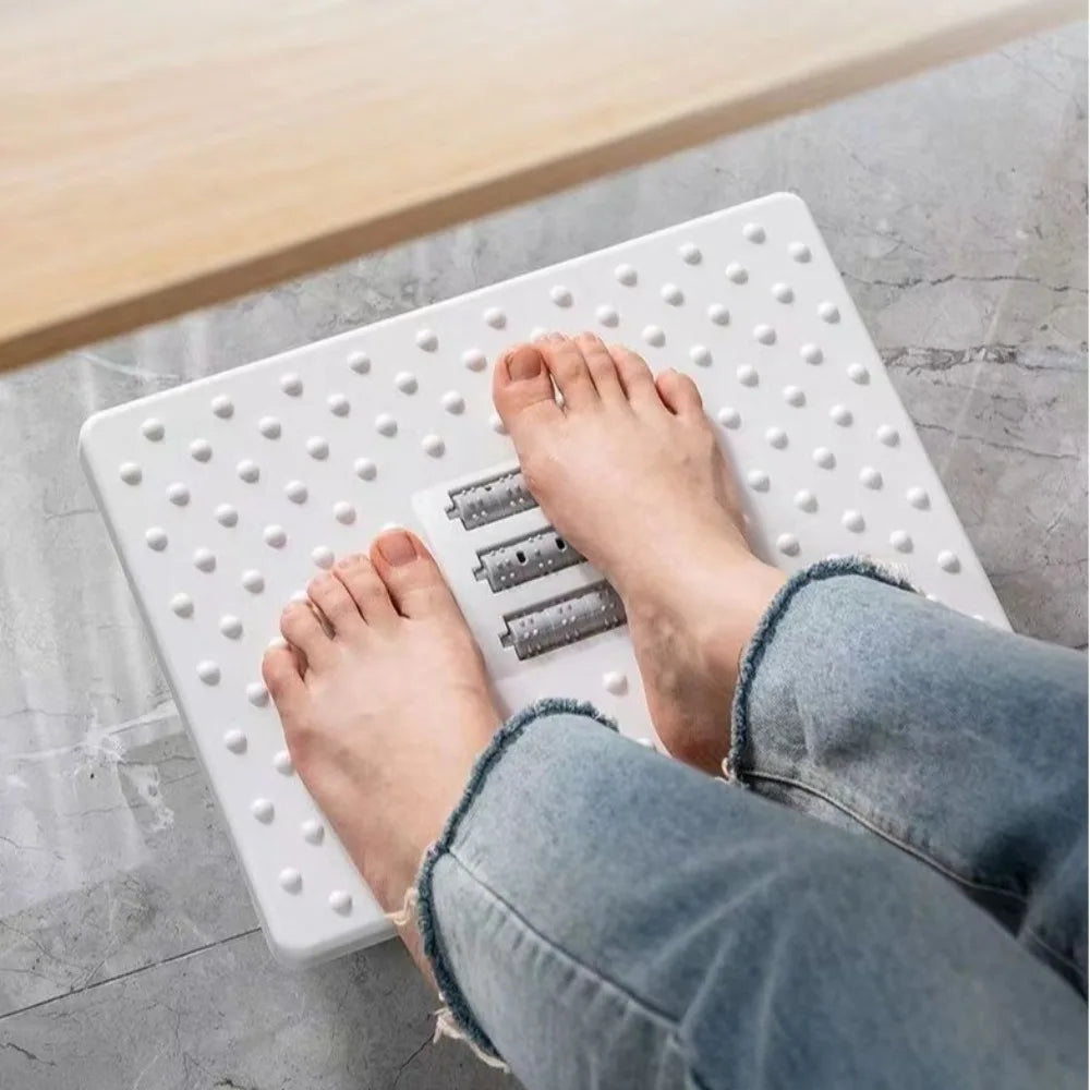 Portability with Massage Rollers Foot Rest 180 Degree Swing Ergonomic Foot Stool Office Foot Rest Under Desk