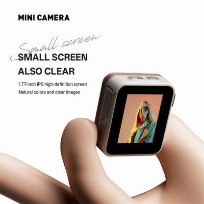 2025 New Thumb Pocket CCD Digital Camera HD Retro Mini Camera Portable Keychain Camera Outdoor Travel Photo Recorder Gift