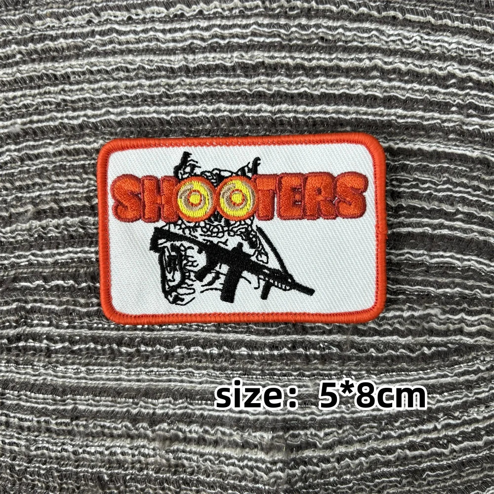 Cat Patch Embroidery on Clothes Cute Animal Morale Badge Tactical Equipment Hook and Loop Patches Backpack Stickers