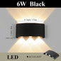 LED Wall Lamp AC110-265 IP65 Outdoor Waterproof Aluminum Wall Light Up Down luminous lighting Indoor  Stair Garden Sconce Light