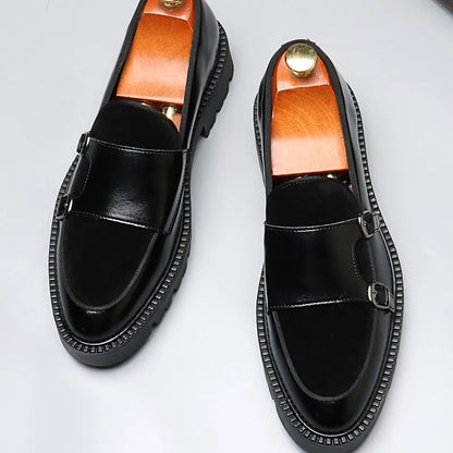 DIMANYU Men's Loafers Pointed Toe 2026 New Autumn British Style Slip-On Casual Thick-Soled Large Size Moccasins