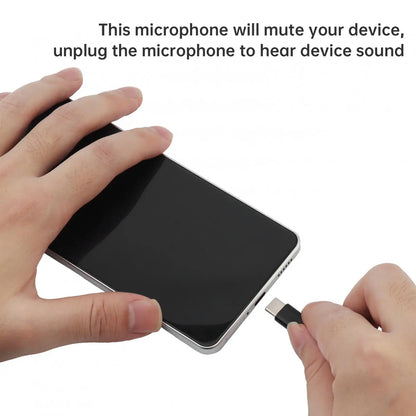 Lavalier Mic USB C Microphone Lapel Clip Mic for Android TypeC Equipment