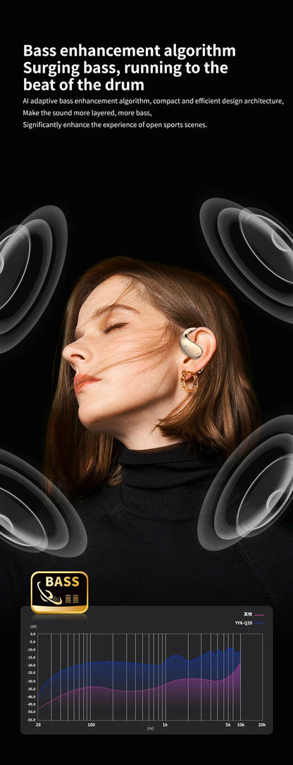 2026AI Smart Translation Headphones Sports Bluetooth Wireless Earbuds - Real-Time 144-Language Translator with Free Lifetime App