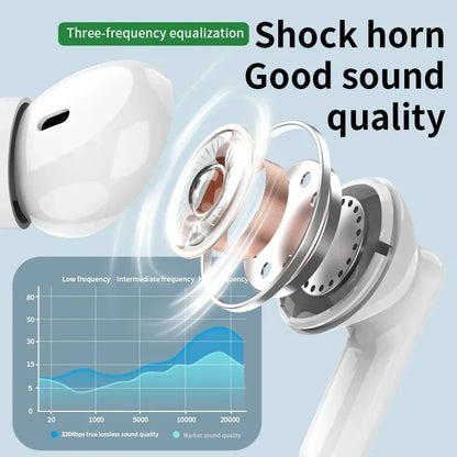 New wireless Bluetooth headset TWS headset with microphone stereo sports in-ear headset touch long standby apply to smartphones