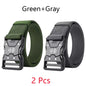 Automatic Buckle Tactical Belts Men's Woven Nylon Military Belt Durable Black Outdoor Army Hunting Golf Waist Belt
