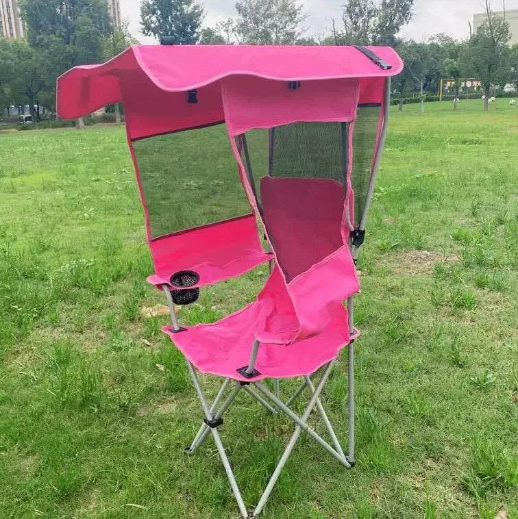 Outdoor Folding Chair, Leisure Fishing Chair, Portable Sunshade, Sunscreen, Camping Beach Chair, Armrest, Director's Sketching