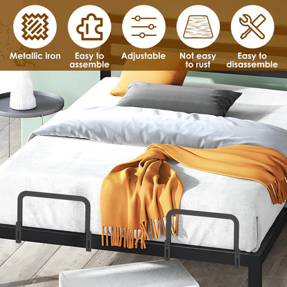 2Pcs Nonslip Mattress Gaskets Mattress Metal Retainer Adjustable Slide Stopper Enhanced Mattress Stability For Metal Bed Frames