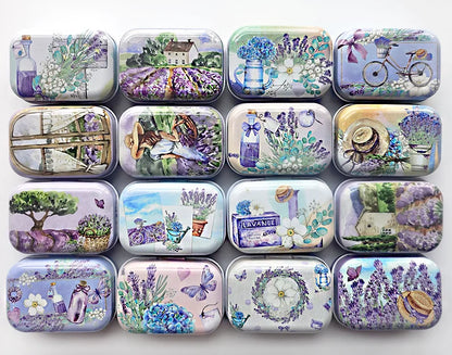 1/3/6PCS Flip Cover Tin Box Mini Rectangular Iron Box Decorative Box Portable Small Storage Cans Candy Pills PaperClip CuteStyle