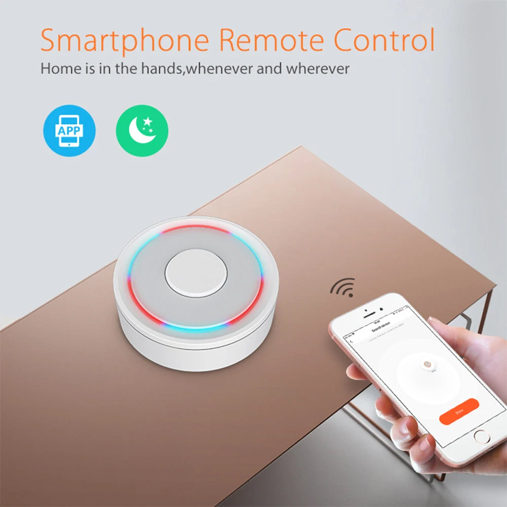 Tuya ZigBee Wireless/Wired Smart Gateway Hub Bridge Remote Linkage Devices WiFi Central Control Host Works With Smart Life APP