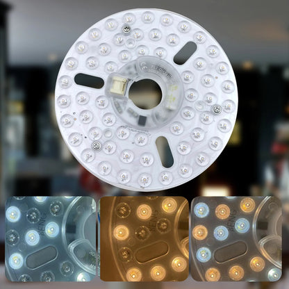 LED Ring Panel Circle Light AC 110V/220V 15/18/24W Replacement Round Ceiling Board Circular Lamp Board Ceiling Fan LED Module