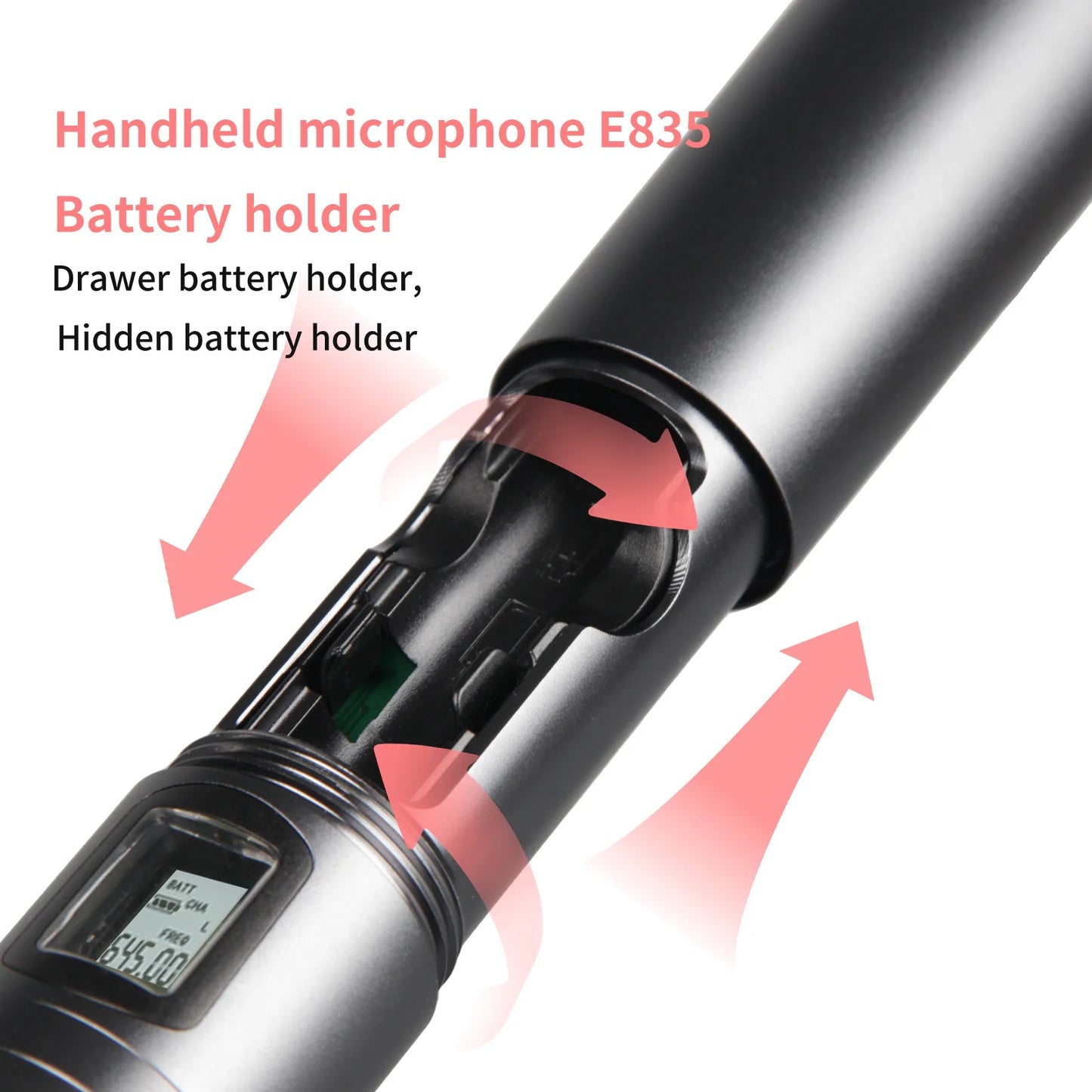 SENNESAI Ew100g3 Professional Dual Wireless Microphone Stage Performance 2 Channels 600-699MHz UHF Karaoke Metal Handheld