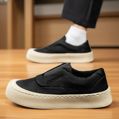 Pressure Relief Slip on Loafers Quick Slip on Construction, Breathable Fabric Stop Sweating, Light Burden for All-Day Walking