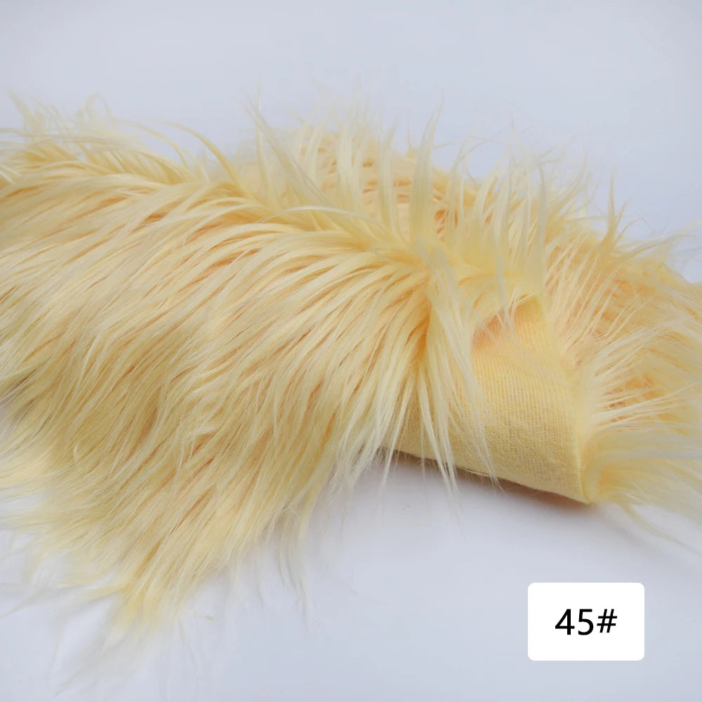 8cm Pile Length Imitation Fur Fabric Diy Cosplay Clothing Hairy Fur Fabric Bundle Long Hair Plush Fabrics By Meters Liquidations