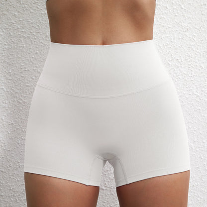 Sexy Solid Color Women Fitness Sport Short High Waist Athletic Yoga Short Leg Cycling Comprehensive Training Jogging Squat Proof