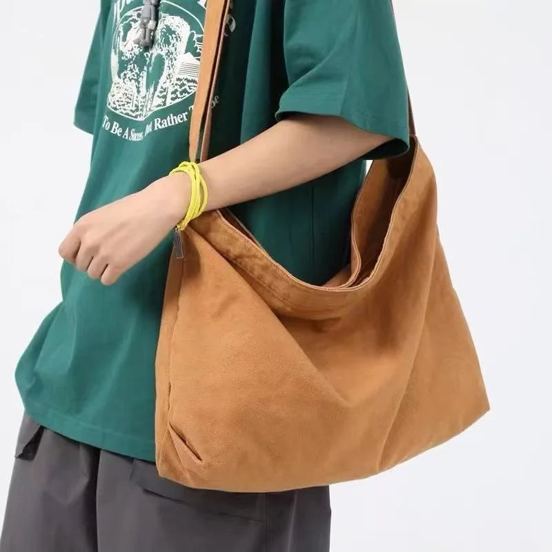 Women's Shoulder Bag Large Capacity Crossbody Bag for Woman 2025 New in Cotton Fashion Korean Female Student School Bag Handbag