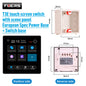FUERS Tuya Smart Control Panel Switch Smart Home Automation System 3CH Switch Scene Panel Intelligent Home Touch Screen Zigbee