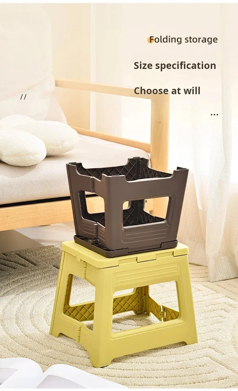 Portable Folding Stool Capacity Compact Camping Seat | Lightweight for Fishing Hiking Outdoor Events Subway Bus Commuting
