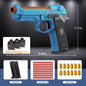 G17 Shell Throwing EVA Safety Soft Bullet Toy Gun with Blowback for Outdoor Continuous Firing Shooting Game Christmas Gift