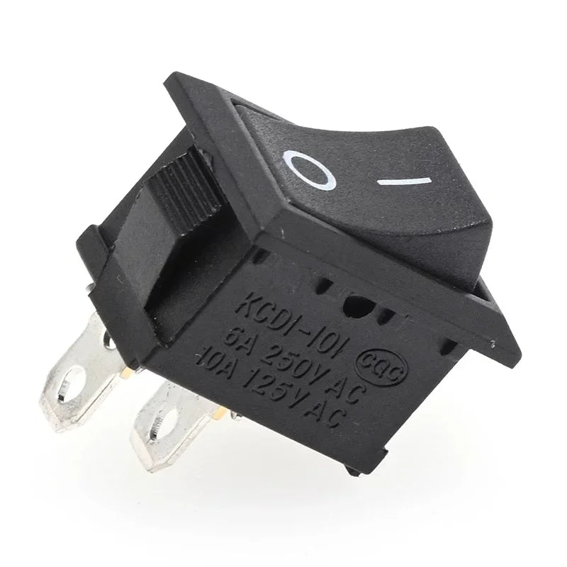 5/20/100pcs Auto Car Truck Boat Rocker Switch 250V 3A 2Pin ON/OFF Toggle SPST Switches Rocker Switch 10x15mm 15*21mm
