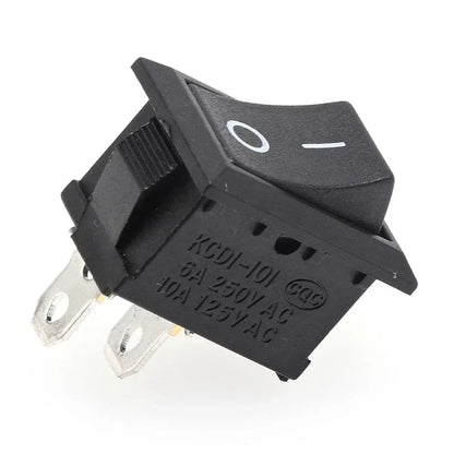 5/20/100pcs Auto Car Truck Boat Rocker Switch 250V 3A 2Pin ON/OFF Toggle SPST Switches Rocker Switch 10x15mm 15*21mm