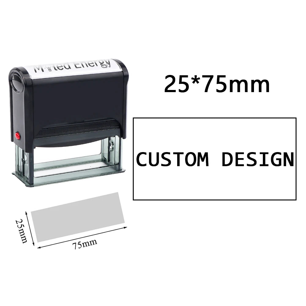Custom Self-Inking Stamp DIY Rubber Stamp Kit Custom LOGO Personalized Self Inking Business Address Name Number Letter Printing