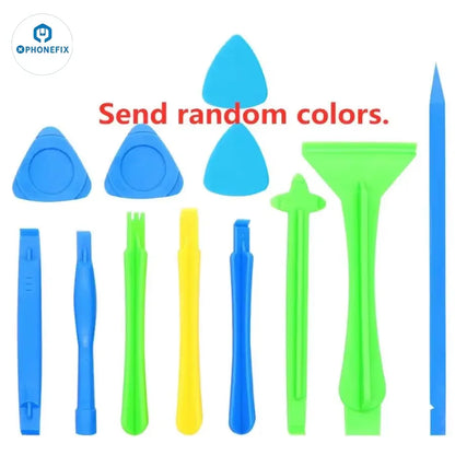 12pcs Mobile Phone Repair Opening Tool Screen Repair Kit Plastic Spudger Disassemble Pry Tools for iPhone Electronics Tool Kit