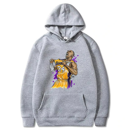 Lakers Kobe Bryant Printed Spring and Autumn Hoodie Unisex Casual Classic Simple Cool Sportswear