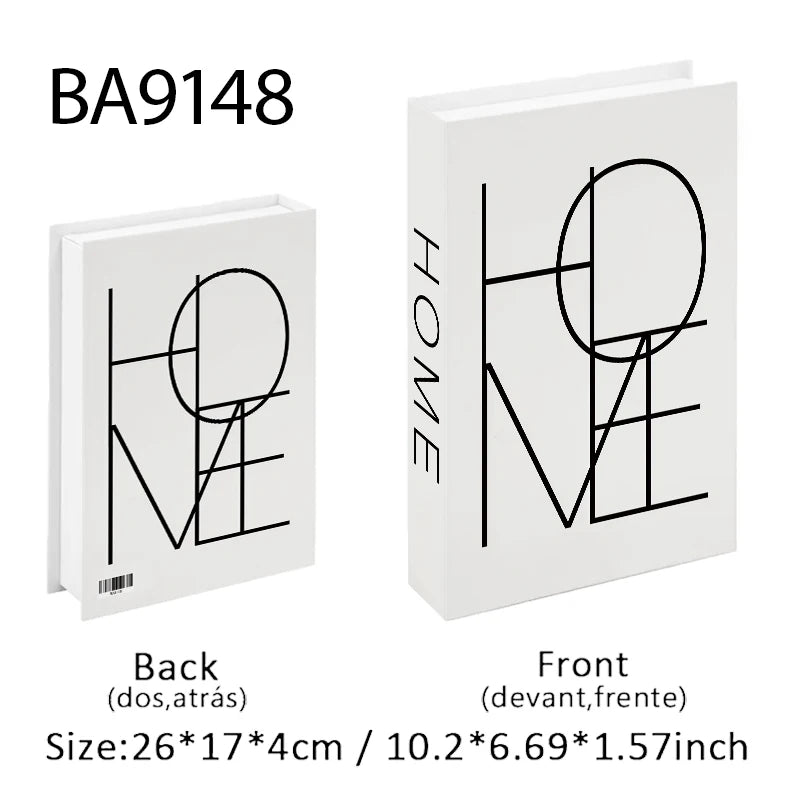 Open Luxury Fake Book Storage Box Home Decor Fashion Paris Decorative Books Interior Decoration Coffee Table Bedroom Ornaments