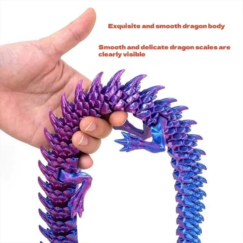 1 Set 3D Printed Dragon Egg Ornamental Toy Joint Activity Model Stress Relief Fidget Toys Gift for Kids Adults Home Office Decor