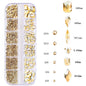 12grids Half Round Pearls Beads 3D Nail Charms 1.5/2/2.5/3/4/5mm White Flatback Pearls Nail Jewelry Nail Craft Pearl Rhinestones