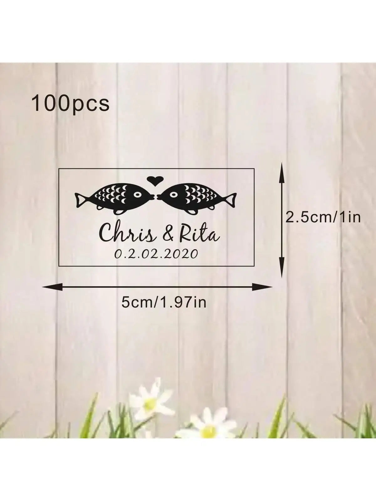 100 Wedding Bubble Tags Bubble Stick Transparent Tags, Wedding Stickers, Transparent Tags, Custom Names and Dates