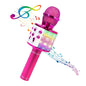 Wireless Bluetooth Karaoke Microphone with Built-in Speaker, Portable Singing Microphone for Kids Adults  with RGB Lights