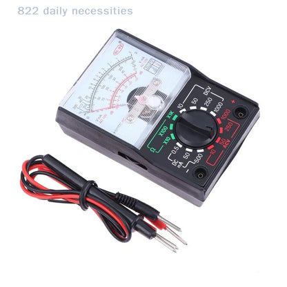 convenientPortable Mini Electric Analog Multimeter Tester Handheld Pointer Voltage Multimeter School Student Experiment Supplies
