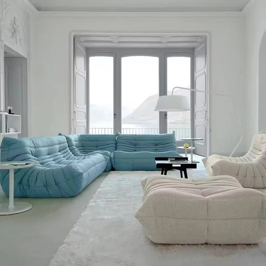 Caterpillar Single Sofa Lazy Couch Tatami Living Room Bedroom Lovely Leisure Single Chair Reading Chair Balcony Rocking Chair