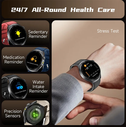 2026Nowość Zdrowie Sport EKG AI Diagnostyka Inteligentne Zegarki Męskie Tętno Ciśnienie Krwi IP68 Wodoodporne Smartwatche Dla Mężczyzn Kobiet