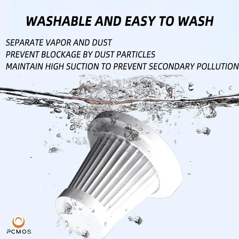 PCMOS 1PC Wireless Vacuum Cleaner Dual Use for Home and Car High Power Powerful Vacuum Cleaner Black